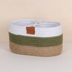 Cotton Organizer - Olive & Natural (3pcs)