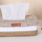 Rectangle Tissue box - Natural & White