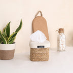 Square Tissue box - Natural & Cream