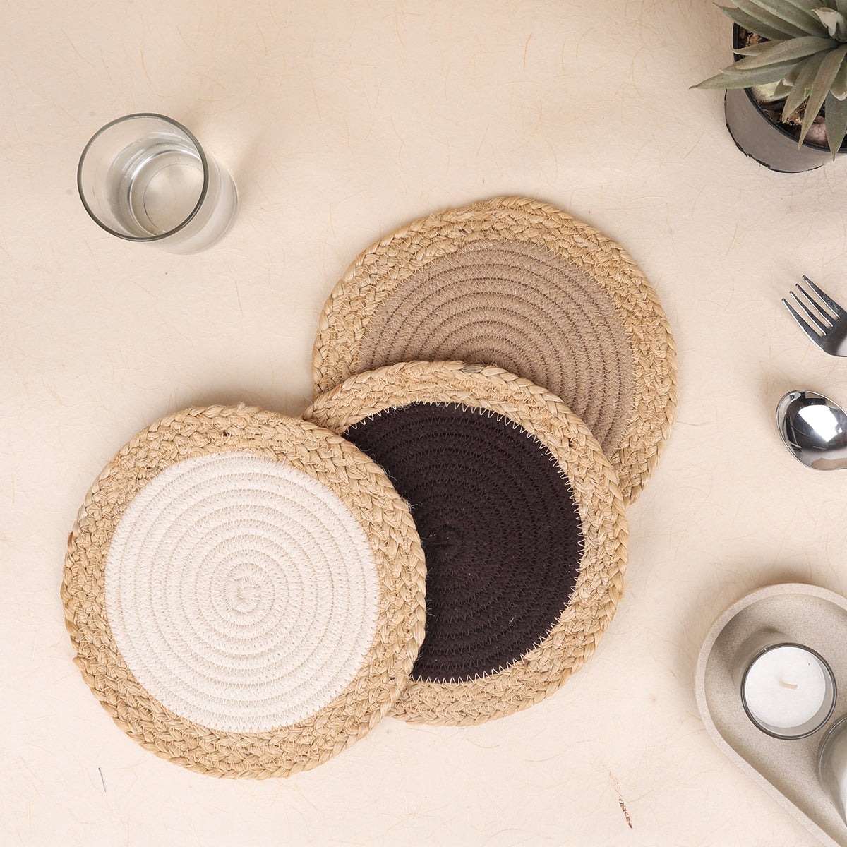 Cappuccino Rings Table Trivets (3pcs)