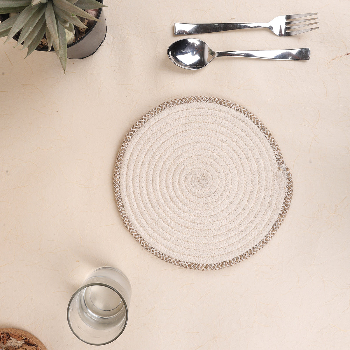 Trivet Cream & Natural Line (3Pcs)