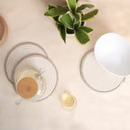 Trivet Cream & Natural Line (3Pcs)