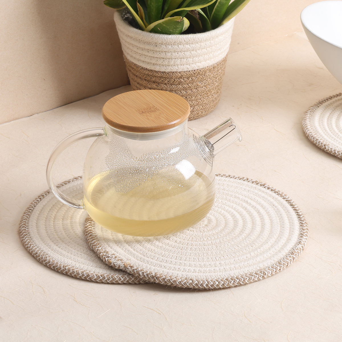 Trivet Cream & Natural Line (3Pcs)
