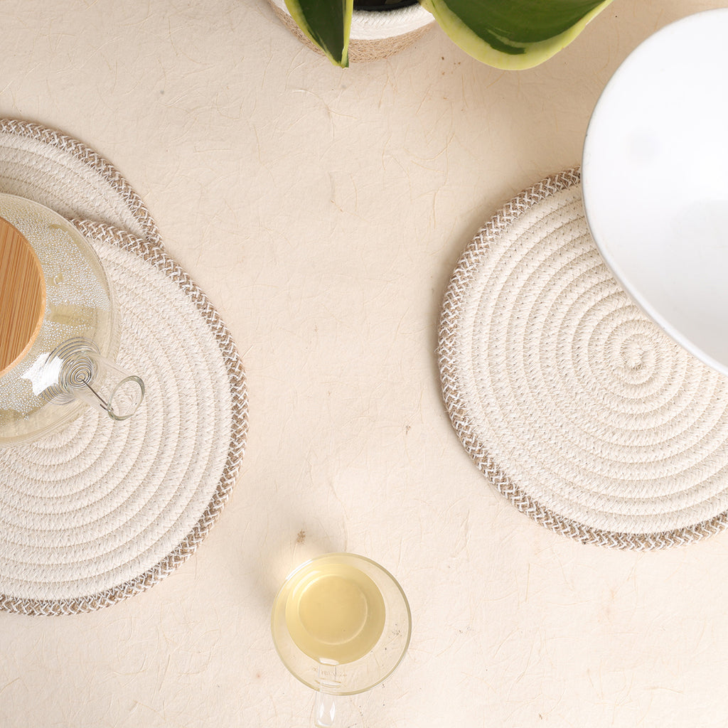 Trivet Cream & Natural Line (3Pcs)
