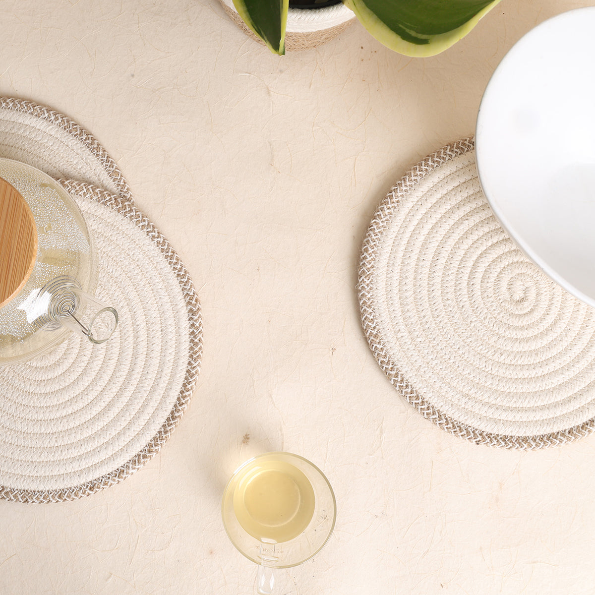 Trivet Cream & Natural Line (3Pcs)