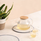 Trivet Cream & Blue Line (3Pcs)