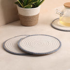 Trivet Cream & Blue Line (3Pcs)