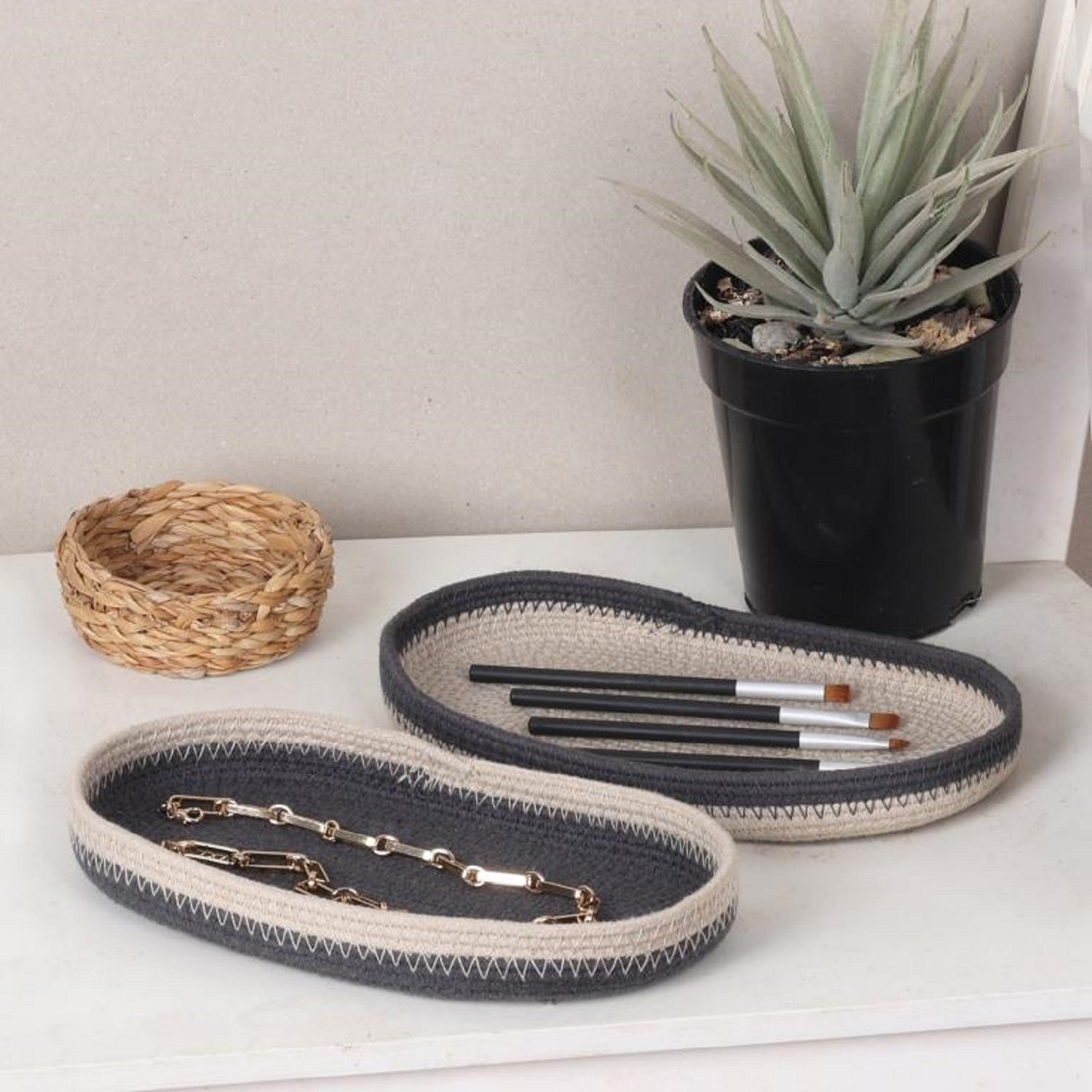 Carbon Cloud Trinket Trays