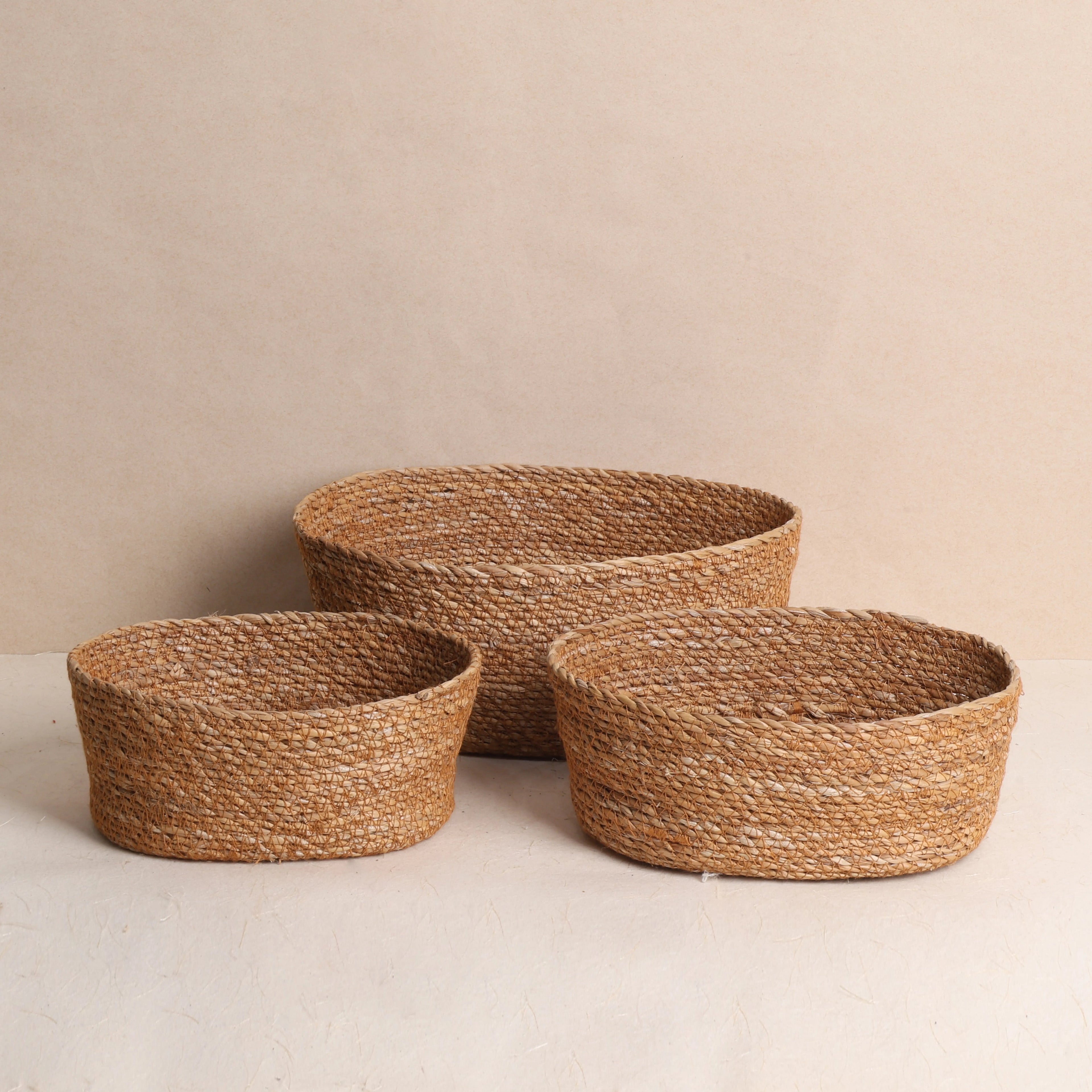 Natural Bowl Basket (3Pcs)