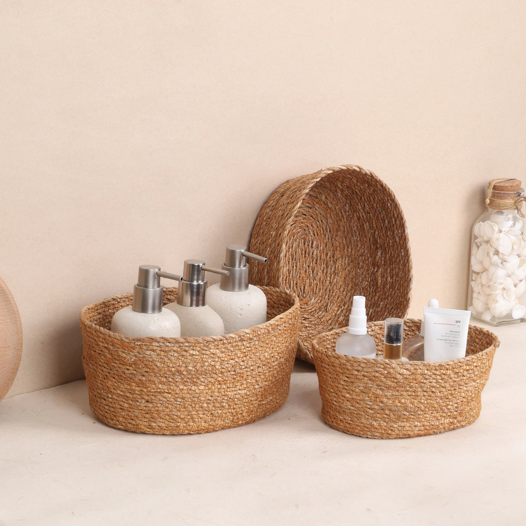 Natural Bowl Basket (3Pcs)